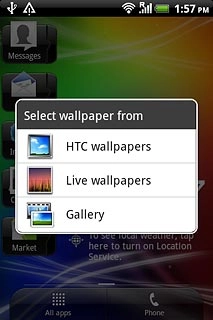 If you select Live wallpapers: