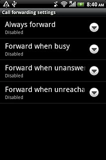Forward when unanswe