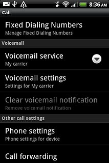 Press Fixed Dialling Numbers.