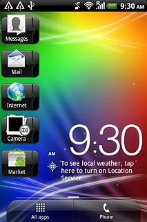 Press All apps to access the main menu.