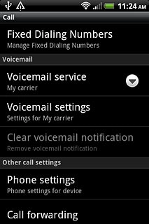 Press Fixed Dialling Numbers.