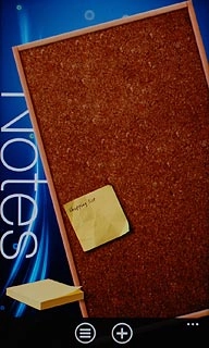 Press +.Write the text for the note.