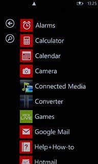 Go to the required menu item.Press and hold the menu item until a pop-up menu is displayed.