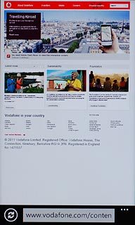Press the address bar at the bottom of the display.