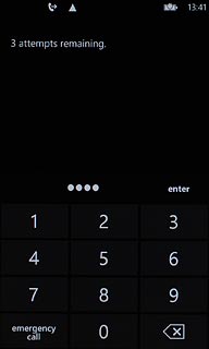 Key in your PIN and press enter.Depending on the current setting, the function is turned on or off.