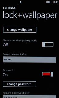 Press change password.