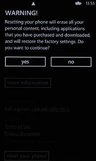 Press yes.