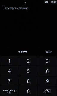 If you turn off flight mode:Key in your PIN and press enter.
