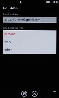 Press the required email type.