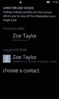 Press the required contacts.