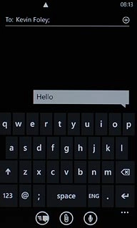 Press the send icon.