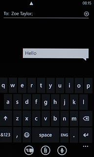 Press the attachment icon.Go to the required folder.