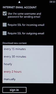 Press the required period or manually.