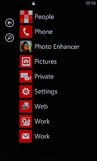 Press the required email account.