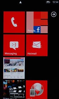Press arrow right to access the main menu.