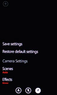 Press the flash icon.