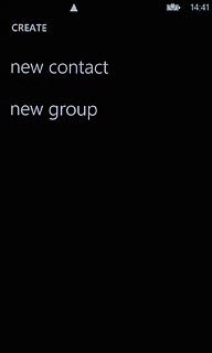 Press new contact.