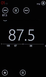 Press arrow right or arrow left.The radio searches for channels in the selected direction and stops when a channel is found.