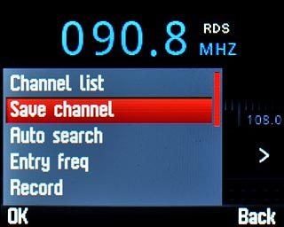 Scroll to Save channel and press the Navigation key.