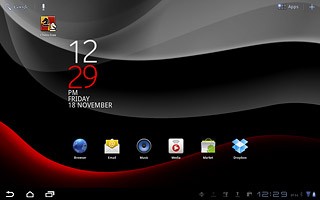 The Bluetooth icon shows that Bluetooth is turned on.Further information:Turn Bluetooth on or off