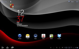 The flight mode icon shows that flight mode is turned on.Further information:Turn flight mode on or off