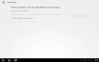 Press the field below Give this account a name (optional) and key in a name for your email account (such as Private or Work).