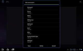 Press APN type.Key in default