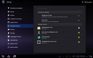 Press the home icon to return to standby mode.