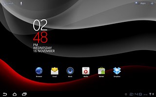 No matter what you’re doing on your device, you can return to standby mode at any time by pressing the home icon.