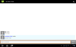 Press Type to compose.Write the required text.