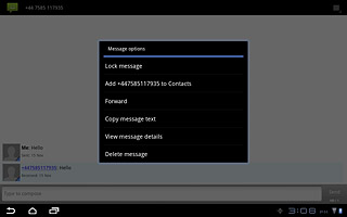 Press Forward.Key in the first letters of the required contact.Matching contacts are displayed.