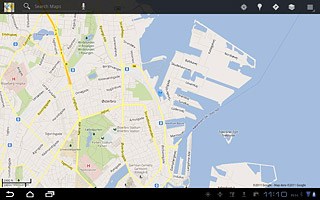 Press Search Maps and key in the required destination.