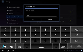 Key in a new four-digit PIN and press OK.