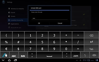 Key in your PIN and press OK.