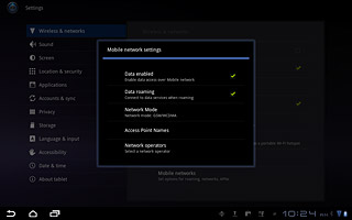 Press the home icon to return to standby mode.