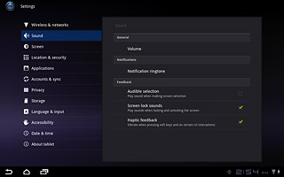 Press the home icon to return to standby mode.
