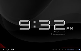 Press the home icon to return to standby mode.