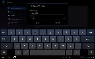 Press the drop down list below Security.