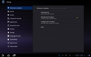 Press the home icon to return to standby mode.