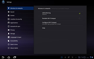 Press the home icon to return to standby mode.