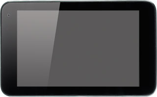 Point the camera lens at the front of your device at the required object to take a picture or record a video clip.