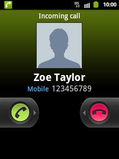 Press the reject call icon and drag the icon left.