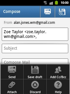 Press Add Cc/Bcc.