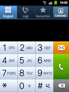 Press the Keypad tab.