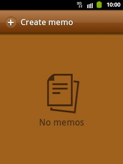 Press Create memo.