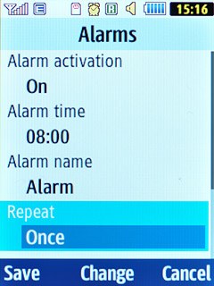 Scroll to Repeat and press the Navigation key.