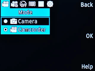 Scroll to Camcorder and press the Navigation key.