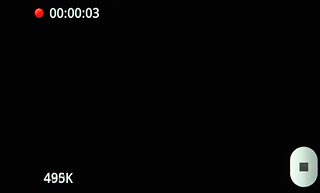 Press the stop icon to stop the video recorder.The video clip is automatically saved.