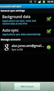 Press Add account.