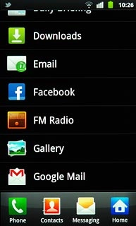 Press Google Mail.